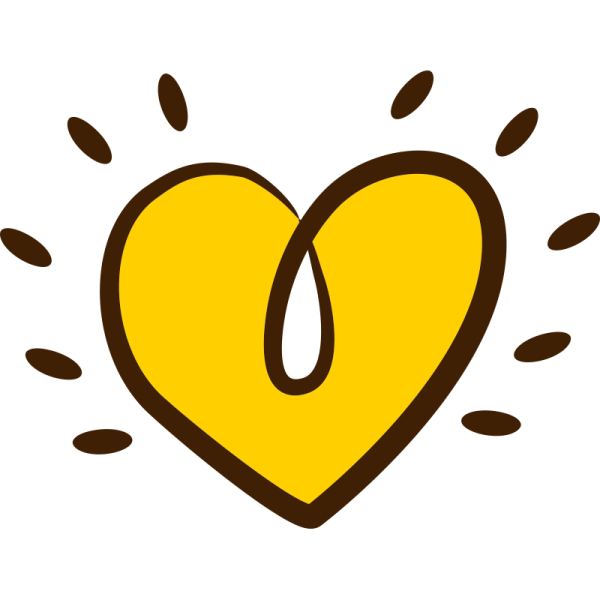 Сердечки (желтые)