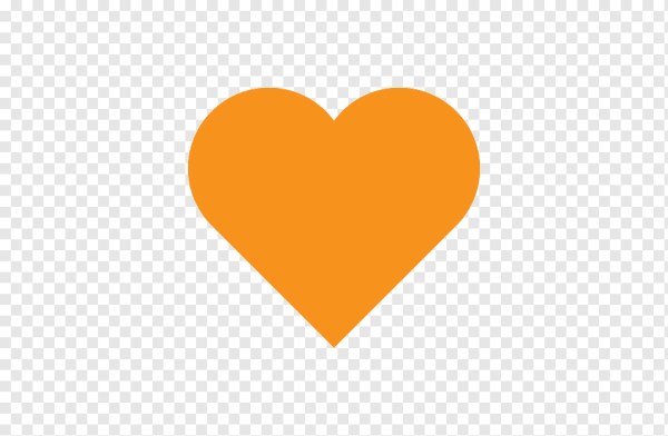 Оранжевое сердце