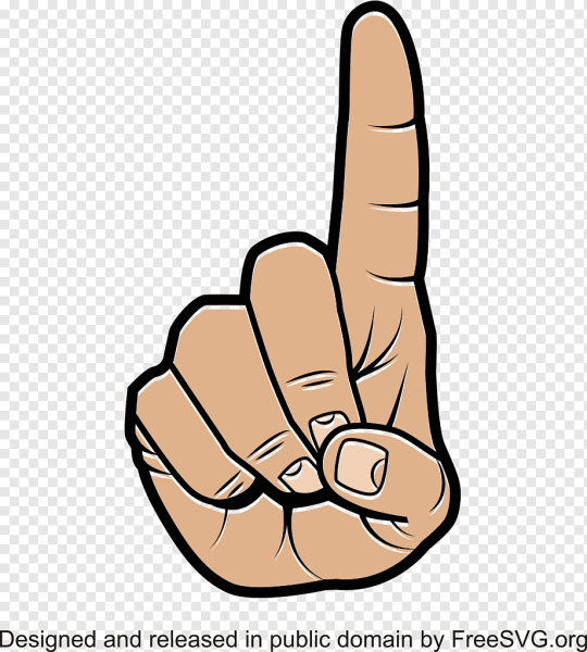 Указательный палец вверх