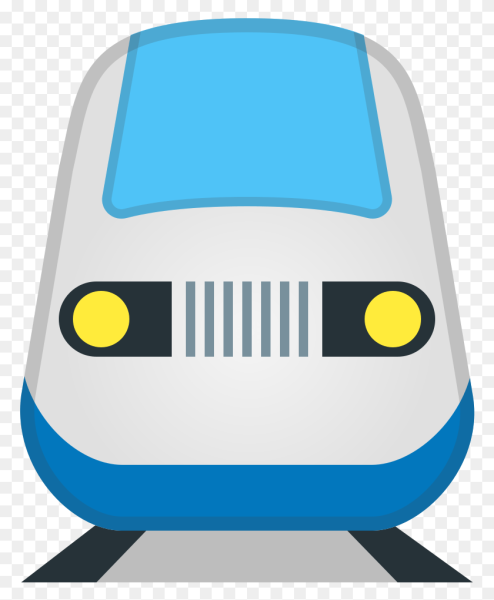 Поезд на белом фоне