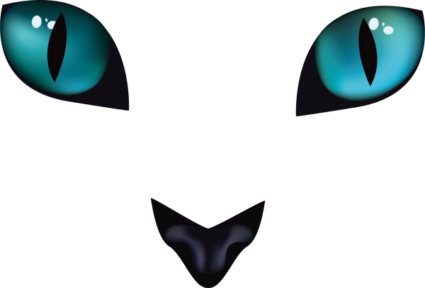 Кошачьи глаза мультяшные
