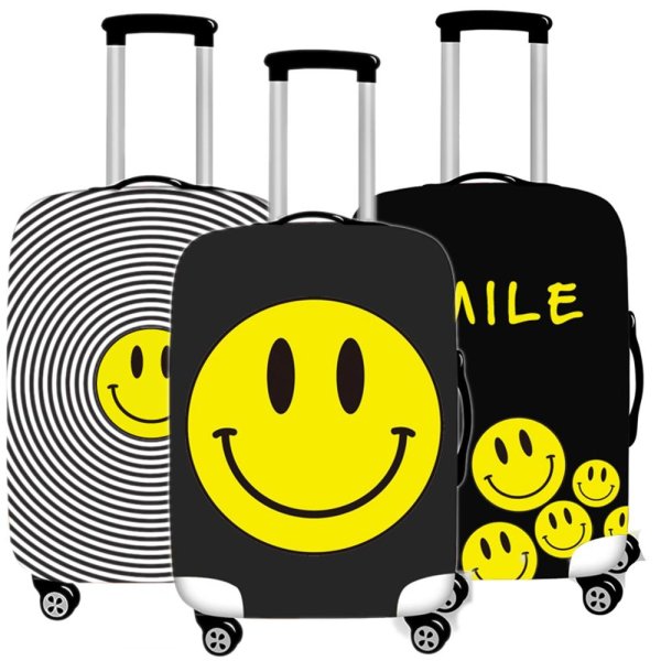 Смайлик с чемоданом