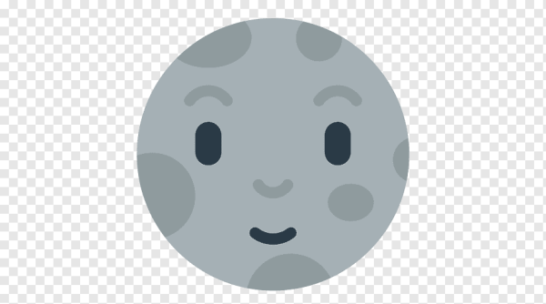 Смайлы эмодзи Луна