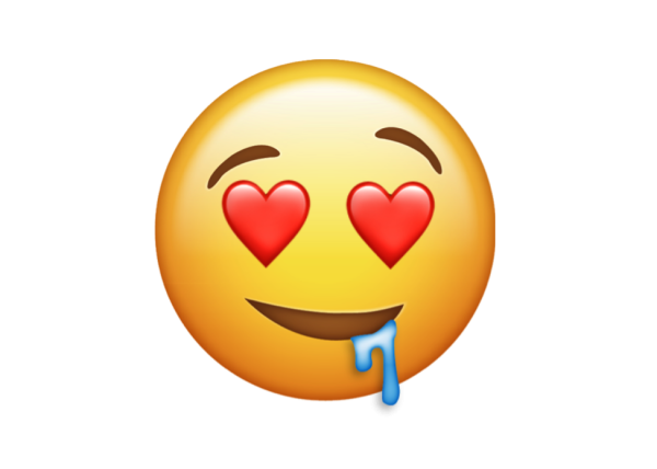 Смайлик с текущей слюной