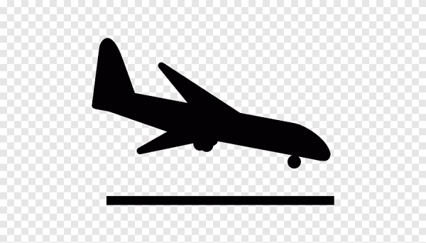 Пиктограмма взлет самолета