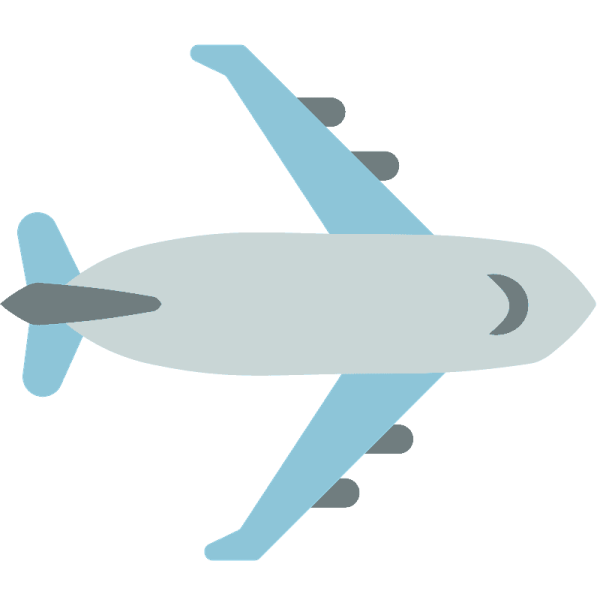 Стикер самолет на прозрачном фоне