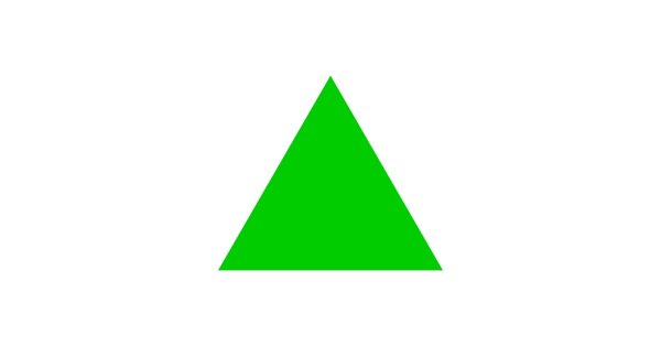 Треугольник зеленого цвета
