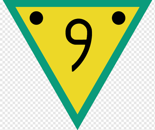 Зеленый треугольный флажок