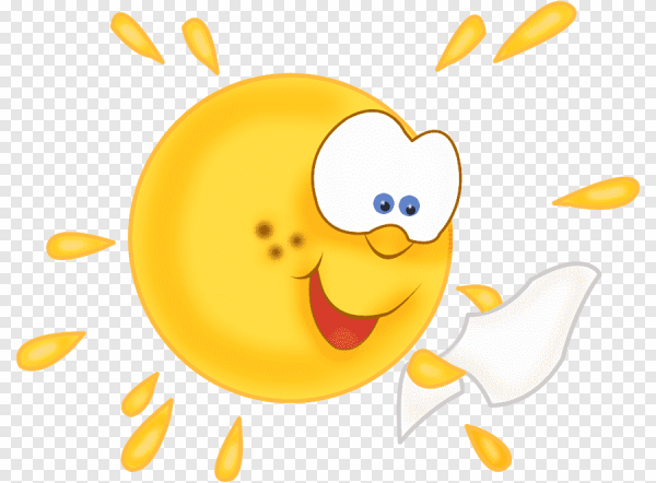 Солнечные весенние смайлики