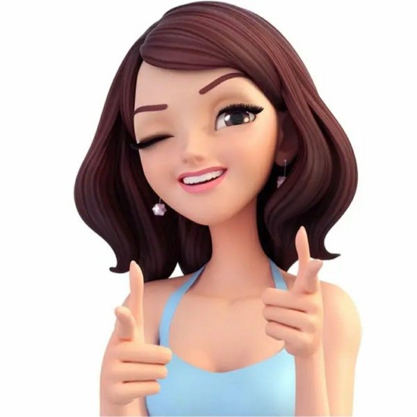 Стикеры девушка брюнетка