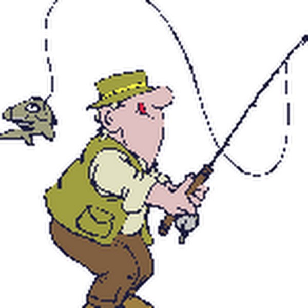 Рыболов анимация