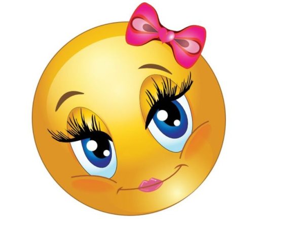 Красивый смайлик девочка