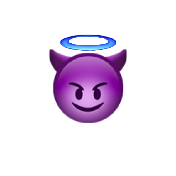 Смайлик чертенок