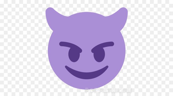 Фиолетовый демон смайлик