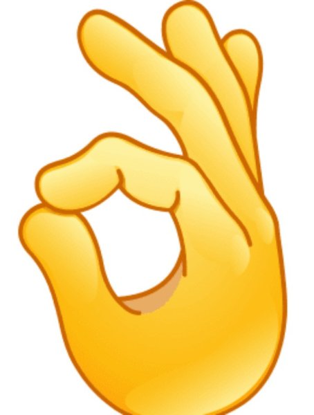 Смайлик ок на прозрачном фоне