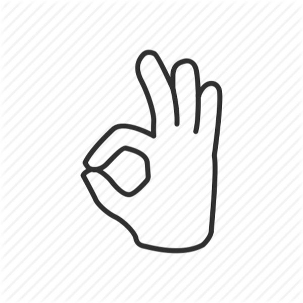 Значок окей пальцами