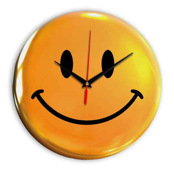 Часы настенные смайлик