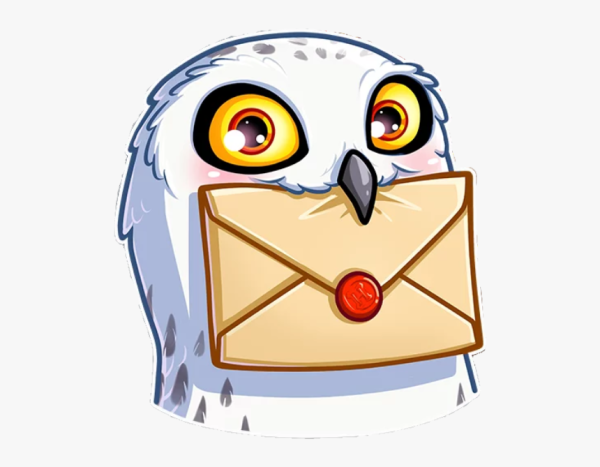 Стикер Сова Букля Гарри Поттер