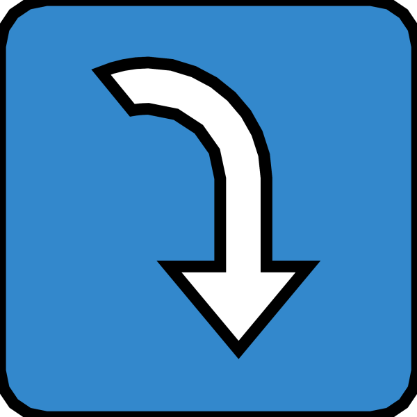 Указатель вниз