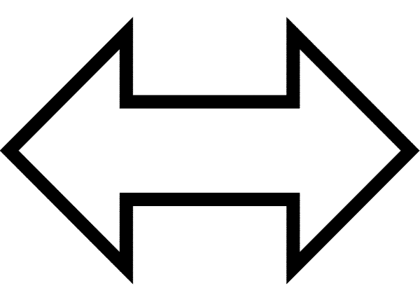 Стрелочка двухсторонняя