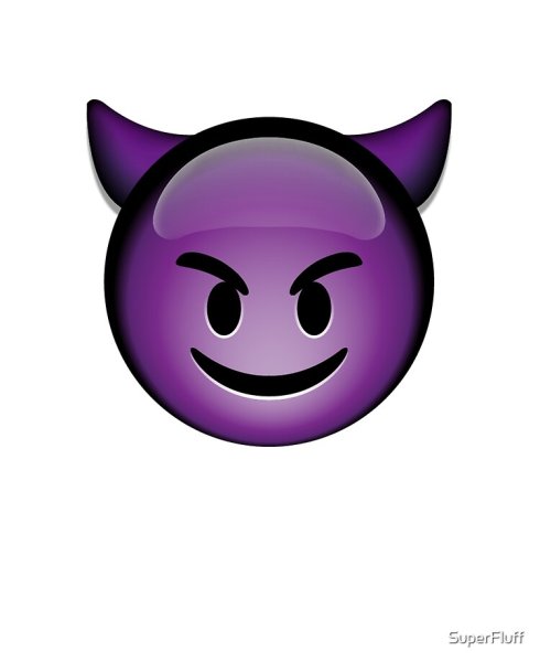 Фиолетовый демон смайлик