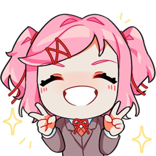 Нацуки DDLC стикер