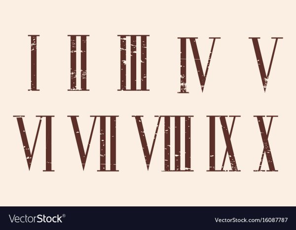 Римские цифры стилизованные