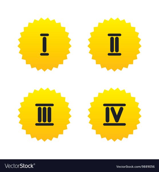 Римские цифры 1 2 3 4