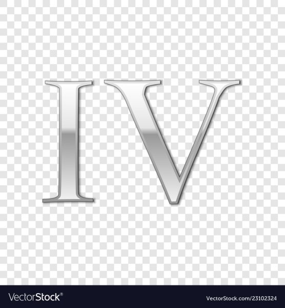 Римские цифры на прозрачном фоне