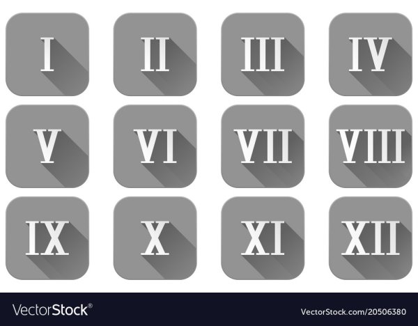 Римские цифры карточки