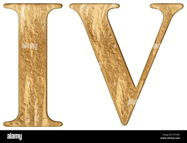 Римские цифры на белом фоне