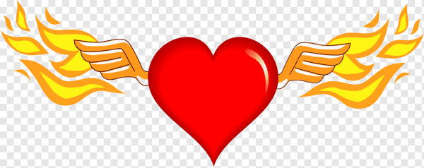 Пылающее сердце смайлик