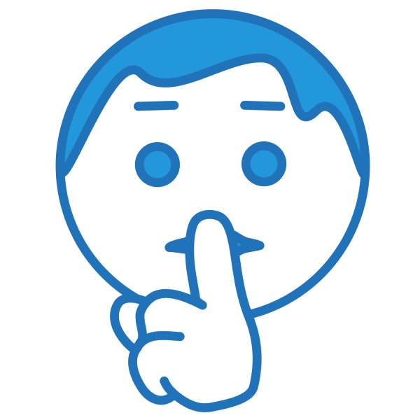 Смайлик тишина