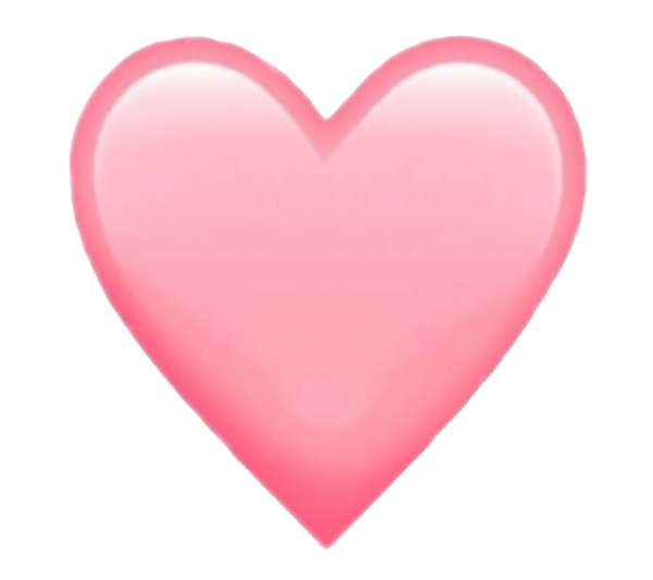 Нежно розовое сердце