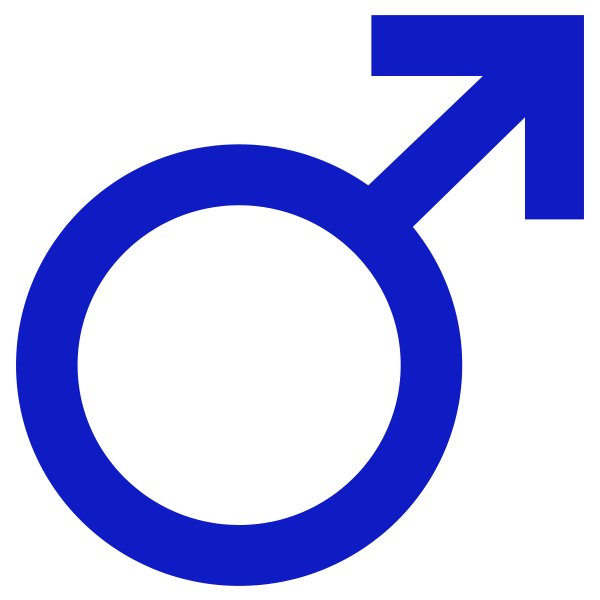 Мужской пол значок