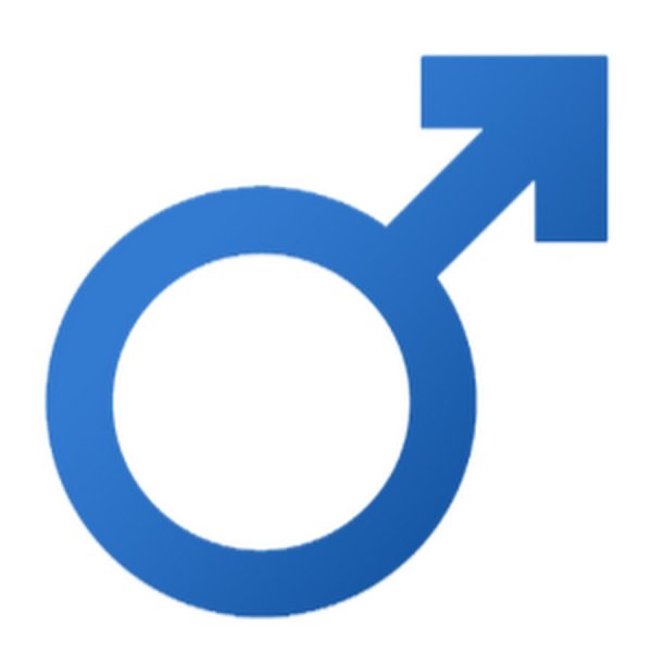 Мужской пол значок