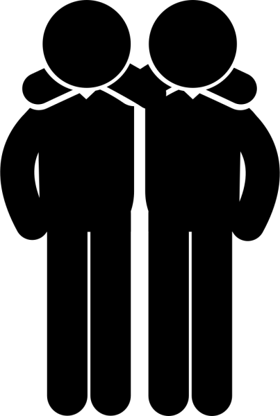 Друзья силуэт