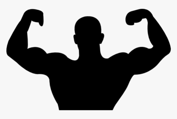 Бодибилдер силуэт