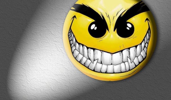 Злой смайлик фото