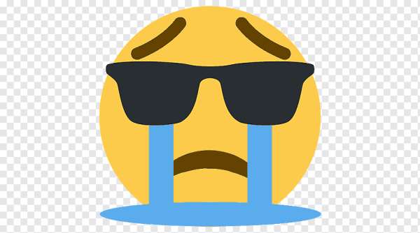 Грустный смайлик в очках