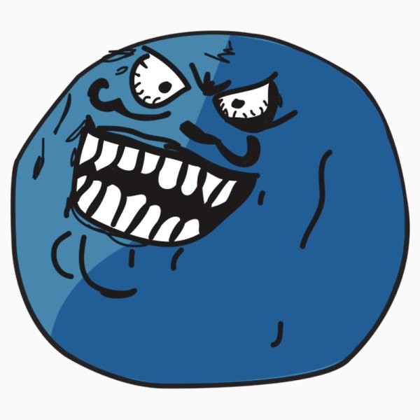 Злое смеющееся лицо