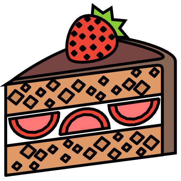 Смайлик кусочек торта