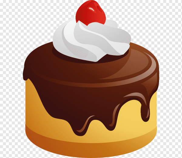 Десерт на прозрачном фоне