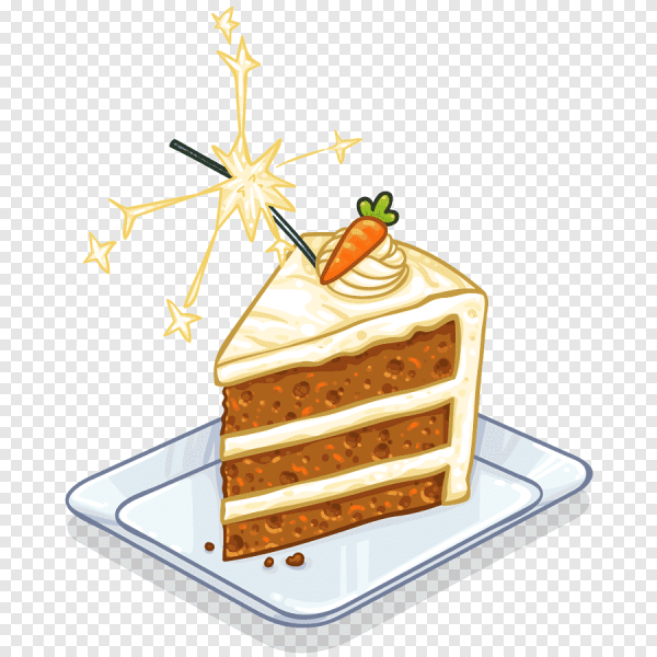 Нарисованный кусок торта