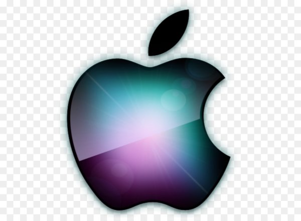 Apple logo на прозрачном фоне