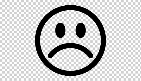 Значок грустный смайлик