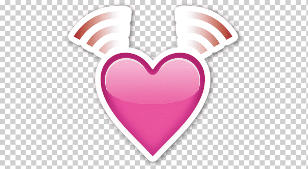 Розовое сердечко эмодзи