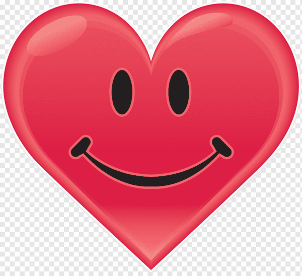 Сердечко с глазами и улыбкой