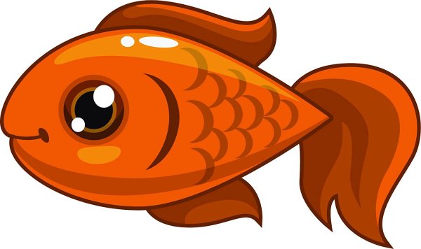 Стикер рыбка капелька