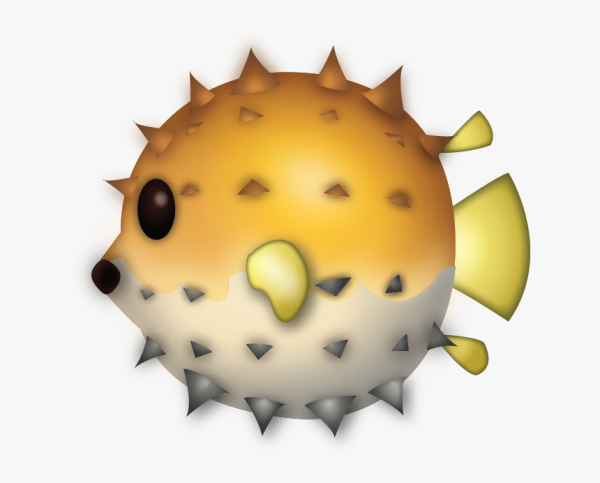 Наклейка рыба